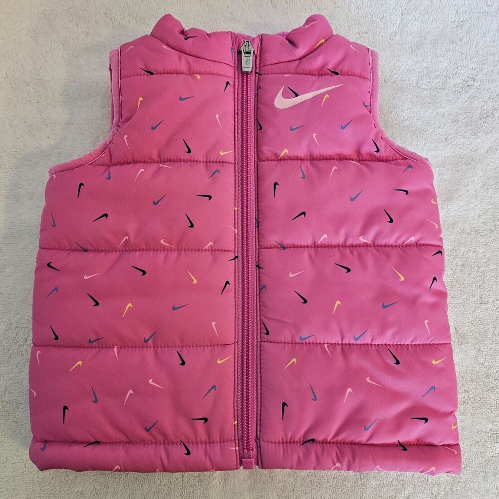 Nike Puffer Vest Full Zip Pink Size 12M